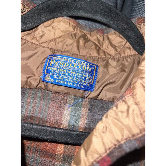 Vintage Pendleton Woolen Mills Virgin Wool Flannel Size Medium - Picture 2 of 3